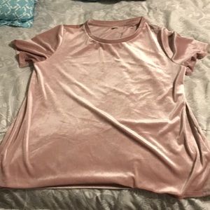 Velvet rose pink shirt